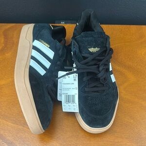 Adidas Tyshawn Low Black Suede Sneakers